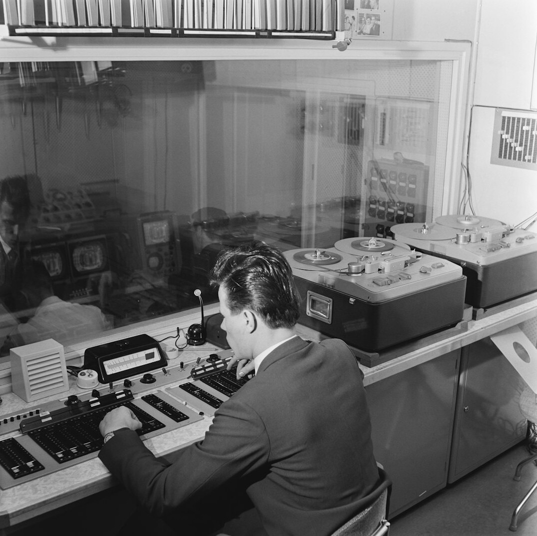 vintage television studio